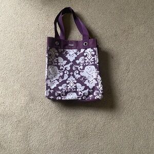 Thirty One Purple and White Patterned Tote